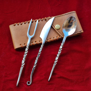 Ensemble de couverts classiques en acier inoxydable avec manche forgé à la main, 5 pièces, pour la maison, les mariages et les dîners - Product Image 6