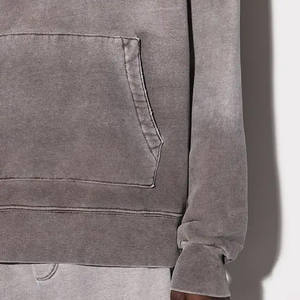 Nouvelle arrivée poids lourd meilleure qualité Vintage Wash Hoodie In Plus Size Men's Acid Wash Hoodies BY VIKY INDUSTRIES - Product Image 5