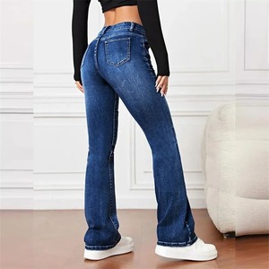 Nouveau pantalon en denim délavé de qualité supérieure 100% coton pantalon pour femme personnaliser pantalon respirant au design décontracté - Product Image 6