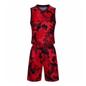 ชุดบาสเก็ตบอลผู้ชายแบบใหม่ล่าสุด ระบายอากาศได้ดี พิมพ์ลายได้ตามต้องการ แห้งเร็ว ใส่ได้สองด้าน ผลิตจากโพลีเอสเตอร์ 100% แบบไม่มีแขน - Product Image 1