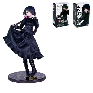 Customized 20CM Date A LIve Nightmare/Tokisaki Kurumi black dress Anime Girl Figure Toy SEXY GIRL KAWAII decoration game play gi