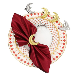 Nouvelle conception moderne de porte-serviettes de table décoratif, porte-serviettes en feuille d'or de grande qualité, boucle de serviette en métal au prix de gros - Product Image 6