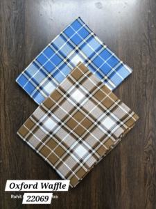 Premium 100% algodón Oxford Checks Shirting tela exportación calidad camisa Material para hombres y mujeres desgaste - Product Image 5