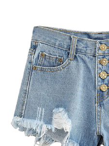 กางเกงขาสั้นผ้ายีนส์เอวสูงของผู้หญิงกางเกงขาสั้นผ้ายีนส์เข้ารูปลำลองเซ็กซี่แนวสตรีทแบบ Y2K วินเทจสำหรับฤดูร้อน - Product Image 3