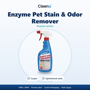 Spray Enzimatico Detergente per Urina di Gatto 500ml, Senza Profumo, Rimuovi Macchie e Odori di Animali Domestici per Pipì di Cane su Tappeti, Divani, Materassi - OEM - Product Image 1