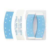 Ruban adhésif perforé bleu pour perruque, doux pour la peau, imperméable, respirant, double face, pour remplacement quotidien de perruques et de prothèses capillaires