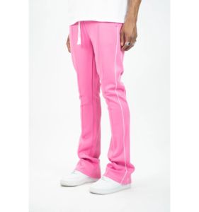 Pantalon évasé en coton Hip Hop bleu Frozi personnalisé pour homme Pantalon ample brodé en cristal pour homme - Product Image 3