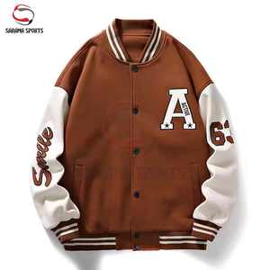 Chaqueta Varsity Reversible Personalizada para Hombre con Bordado de Letras, Parches de Chenille, Cintas y Cuero, Estilo Bomber y Streetwear - Product Image 2