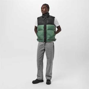 Chaleco de invierno para hombre, chaqueta acolchada sin mangas, acolchada, para exteriores, cálida, informal, ligera, a la moda, ropa de trabajo aislada - Product Image 4