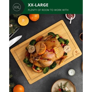 Tagliere XXL in bambù 50x35 cm, vassoio rettangolare da portata, utensile da cucina sostenibile, tagliere per matrimoni, consegna rapida - Product Image 5