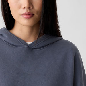 Women's Winter Custom Design Heavyweight Blank Pullover <b>Jumper</b> & Boxy Fit Hoodies Set with Front Logo 500gsm - Product Image 6