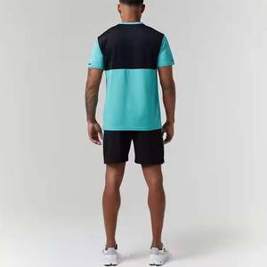 Meilleure vente Ensemble t-shirt et short en éponge deux pièces décontracté et respirant avec logo personnalisé pour hommes à bas prix quantité minimale de commande pour l'été - Product Image 2