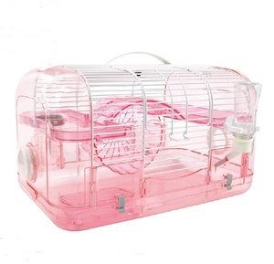 720-B บ้านพักแฮมสเตอร์และเจอร์บิล ทำจากพลาสติกและโลหะ พร้อมถาดพลาสติก - Product Image 1
