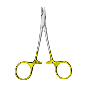 Alta calidad 120mm 4,34 pulgadas DIY Industrial OEM personalizable DERF DUROGRIP recto medio oro aguja titular carpeta quirúrgica - Product Image 4