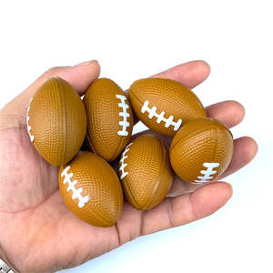 Pelota antiestrés personalizada con forma de fútbol de Rugby de Material PU, pelota antiestrés personalizada para promoción - Product Image 4