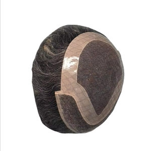 Peluca de Cabello Humano Taz Hair BD, Ondulado, Prótesis Capilar, 100% Cabello Remy Chino, con Frente de Encaje y Base Mono - Product Image 4