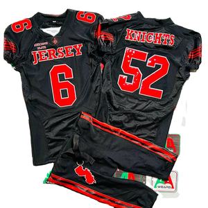 Fútbol americano Jersey fan Jersey padre sublimación aparejos sarga bordado más tamaño personalizado soporte fábrica Pakistán hecho - Product Image 1