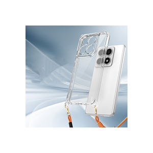 Coque en silicone pour Xiaomi 14T avec protection d'angle à airbag et attache de cordon, coque de téléphone portable antichoc avec coque à pression - Product Image 5