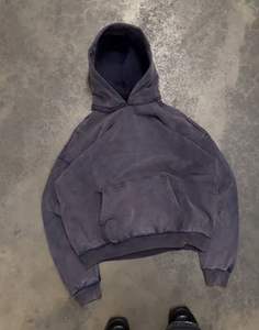 Haute qualité imprimé personnalisé hommes surdimensionné Vintage lavage fermeture éclair Baggy recadrée Boxy sweat à capuche et survêtement ensemble survêtement hommes - Product Image 3