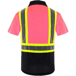 Salut Vis Polo Chemise Sécurité Travail Polo Haute Réfléchissant Poly Bande 5cm Manches Courtes Salut Vis Hiver Golf Chemises Sécurité Porter - Product Image 2
