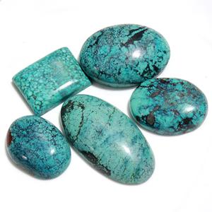 Turquesa Natural Certificada por GIA de Dhorgems, Cabujón de Formas Mixtas de 10-40 mm, Piedra Preciosa Lisa para Joyería, Hecha a Mano - Product Image 6