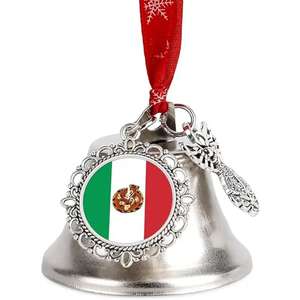 Venta caliente árbol de Navidad decoración campana clásica impresión de una sola cara campanas de Metal adornos de Navidad colgantes - Product Image 2