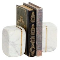 Son son trendler kitap tutucu ev ofis okul malzemeleri için yeni el yapımı mermer Bookend mermer Bookend
