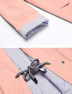 Trenchs à capuche longs imperméables pour femmes Veste de voyage coupe-vent pour toutes les saisons. - Product Image 3