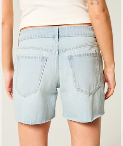 Shorts de Mezclilla Casuales para Mujer, Personalizados OEM, Lavado Claro, Cintura Baja, Corte Regular, Transpirables, Antiarrugas, Secado Rápido, con Bolsillos Estampados - Product Image 2