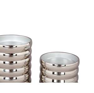 Portavelas elegante de aluminio para mesa, para velas de té, para interiores y exteriores, para decoración de hogar, hotel, oficina, bodas y fiestas. - Product Image 2