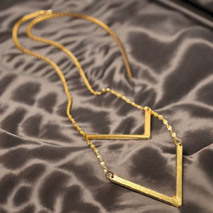 Vente en gros personnalisation plaqué or collier pendentif élégant en laiton élégant pour anniversaire fait à la main OEM ODM SKU6387 - Product Image 5