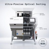 Longbow MINI 128 Ejectors CCD Rijst Quinoa AI Kleur Sorteermachine Optische Sorteermachine Bakkerij ISO/CE Gecertificeerd 99,99% Nauwkeurigheid