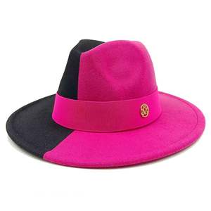 Chapeau jazz Panama à double couleur, style nouveau, commerce extérieur transfrontalier, automne et hiver - Product Image 4