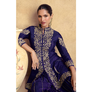 Elegante traje indio Georgette bordado Salwar con trabajo aburrido | Ropa de fiesta y boda | Exportación de alta calidad de la India - Product Image 1