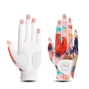 Prix d'usine Gants de golf en cuir Gant de grande qualité Logo personnalisé Gants de golf sublimés - Product Image 1