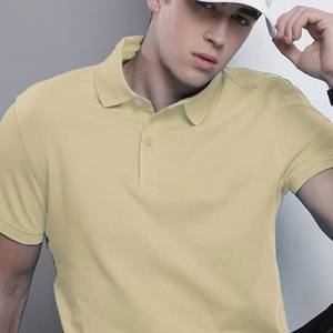 T-shirt brodé de haute qualité Polo Tee Shirt Hommes T Shirt Coton T Shirt Uni pour Hommes - Product Image 2