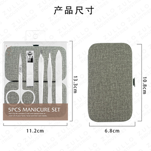 Premium Multi Color Manicure <b>Pedicure</b> <b>Set</b> Professional Nail Grooming Kit Custom Logo Stainless Steel Tools Wholesale OEM - Product Image 2