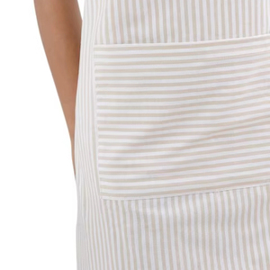 Tablier à bavette teint en fil de coton 100%, bavoir à la taille gris, cuisine salon de coiffure jardin barbecue PE LDPE PU PVC Denim tissu polyester - Product Image 1