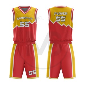Custom Men's Basketball Uniform Set Breathable Quick-Dry Reversible Jersey and Shorts Printed for Team Sports Competition Wear - Product Image 6