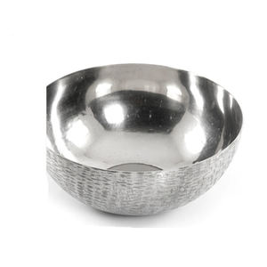 Grand bol à nourriture rond en acier inoxydable avec pieds en bois Bol à soupe de qualité supérieure Design élégant Bon prix - Product Image 4