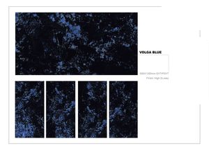 Carreaux en porcelaine haute brillance 600x1200mm VOLGA BLUE - Product Image 2