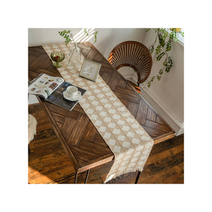 ผ้าคอตตอนปักลายใบไม้ในป่าสำหรับตกแต่งโต๊ะสไตล์180จีเอสเอ็ม80นิ้วผ้าคาดโต๊ะสไตล์อินเดีย100% ได้ทันที - Product Image 3