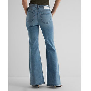 Pantalones acampanados promocionales, pantalones vaqueros de pierna ancha para mujer, pantalones vaqueros, ropa de mezclilla, moda de alta calidad para mujer, pantalones vaqueros acampanados con corte de bota - Product Image 2