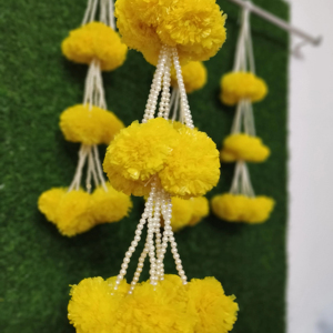 Marigold perla colgante de pared Navidad flor guirnalda fiesta evento decoración Diwali Halloween jardín hogar Decoración escenario telón de fondo - Product Image 1
