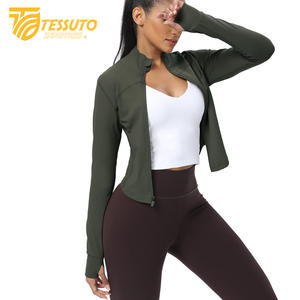 Sweat à capuche léger à manches longues UPF 50 + pour femmes respirant Full Zip Winter Workout Protection solaire avec col montant - Product Image 6