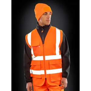 Gilet de sécurité robuste personnalisé avec autocollants et lumières réfléchissants pour le merchandising promotionnel - Product Image 1