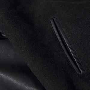 Premium Genuine Leather Varsity Jacket for Men with Versatile Varsiti Jacket Custom Embroidered Patches & Real Leather Sleeves - Product Image 6