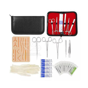 Kit complet de pratique et de formation de suture manuelle tout-en-un en acier inoxydable chirurgical pour étudiants en médecine avec certification CE - Product Image 1
