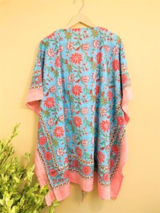 100% Soft Cotton Floral Hand Block Printed Nightwear Beachwear Casualwear Abaya Wedding <b>Women</b> <b>Kaftan</b> <b>Dress</b> Sanganeri Fabric - Product Image 6