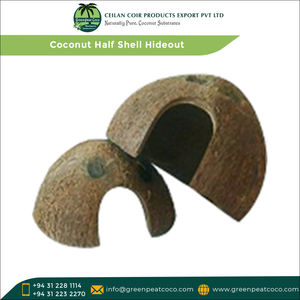 กะลามะพร้าวธรรมชาติ100% สำหรับใช้เป็นที่ซ่อนของสัตว์ขนาดเล็กทำจากกะลามะพร้าวครึ่งหนึ่งของโลก - Product Image 3